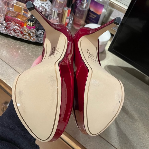 Red Patent Leather Pumps - Picture 10 of 10